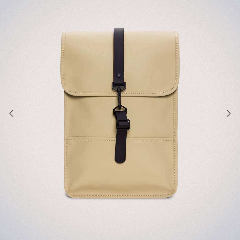 Rains mini backpack in beige BNWT